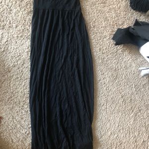 Black maxi skirt